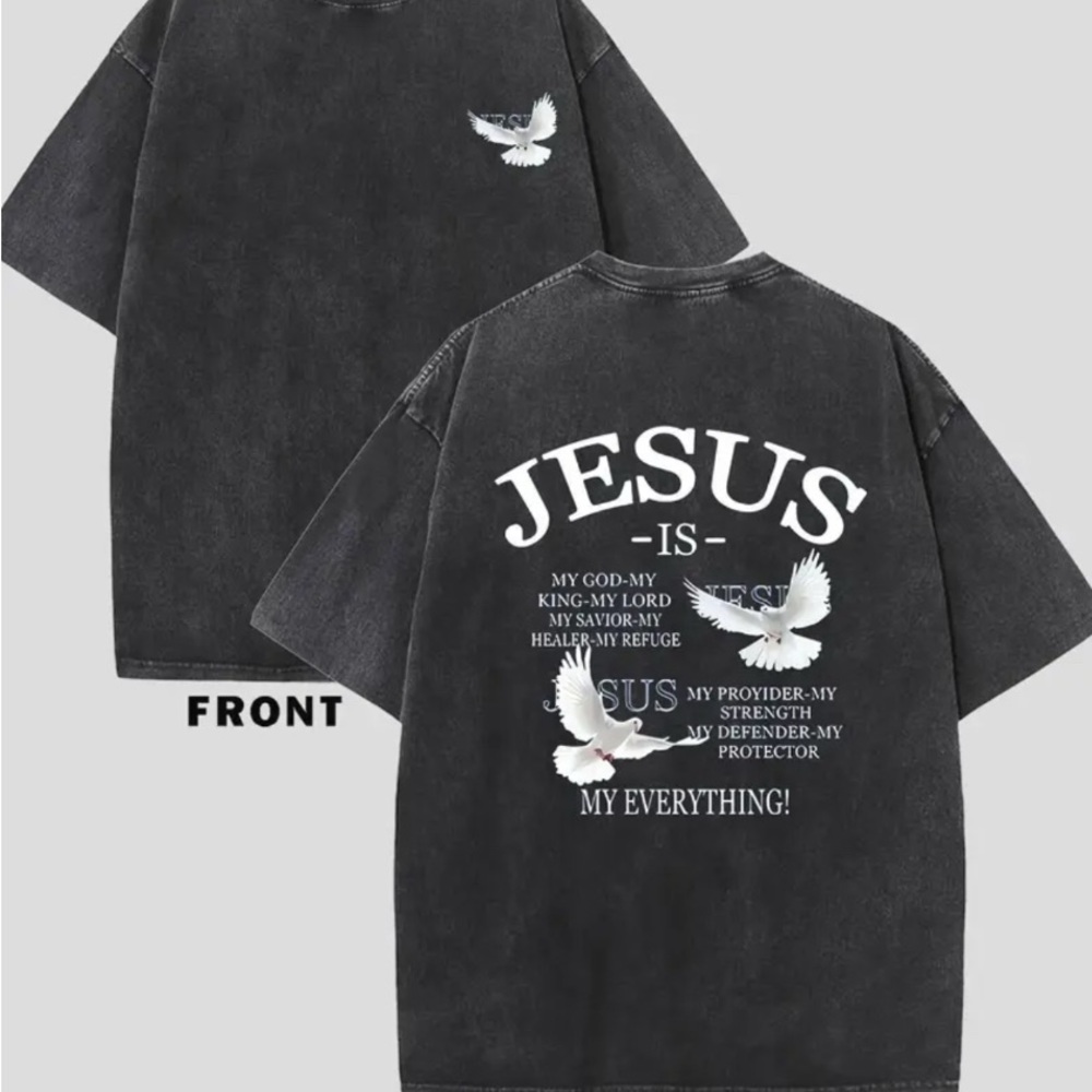 Graphic Tee with Dove Design